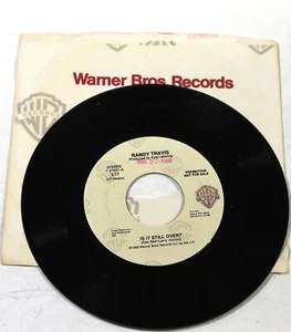 Randy Travis Is It Still Over? 45 RPM Promo - 1988 WB - Preowned - Picture 1 of 2