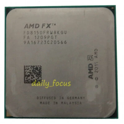 AMD FX-Series FX-8150 3.6GHz FD8150FRW8KGU CPU Processor 8 MB - Image 1 of 4