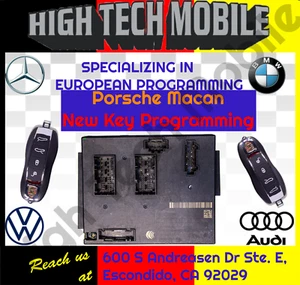 2012-2016 Porsche Boxster 981 New Key-Remote Programming BCM KR55WK50138 - Picture 1 of 12