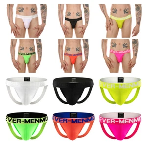Fashion Sexy Men Thongs Breathable Jockstrap Pouch G-string Low Rise Underwear ღ - Picture 1 of 28
