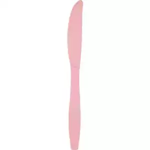 Classic Pink Premium Plastic Knives 24CT - Picture 1 of 2
