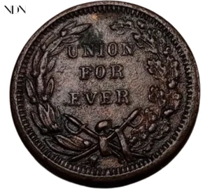 Token de la Guerra Civil 1863 - Union For Ever - XF/AU - #CT231 - Imagen 1 de 3