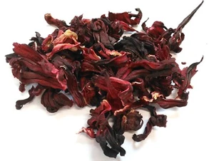Hibiscus Flowers Dried 100% Pure Herbal Tea Loose leaf Premium Quality - Picture 1 of 1