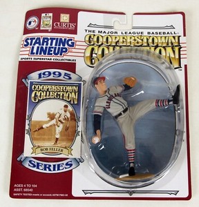 Starting Lineup Cooperstown Collection Bob Feller 1995 MLB Figure & Card