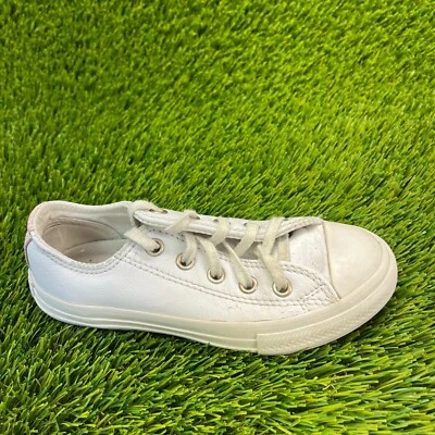 Converse Chuck Taylor All Star Boys Size 11C White Athletic Shoes Sneakers - Image 1 of 4