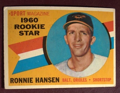 1960 Topps Ron Hansen (Baltimore Orioles) #127 VG/EX - Image 1 of 2