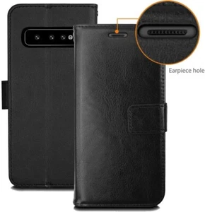 TECHGEAR Galaxy S10 Leather Wallet Case, Flip Protective Case Cover with Card Sl - Zdjęcie 1 z 15