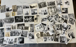 Lot Of Old Vintage Photo Pictures 50s - People - Picture 1 of 8