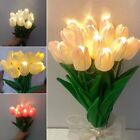 Led Desk Light Artificial Tulips Night Light Tulips Flowers Table Lamp