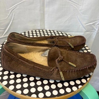 UGG Dakota Sheepskin Brown Moccasin  Driving Loafer Slip On Shoes1650 7.5 - Image 1 of 4