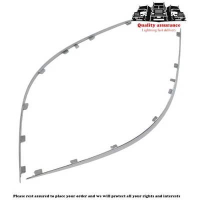 Para Mercedes-Benz E320 E350 E550 2X Parachoques Delantero Moldura Tira Cromada Cubierta de Borde Foto 1 de 4