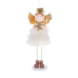 Weihnachtsdekoration Feen-Elf-Figur Stehend Engels-Puppe  Durchdachtes Geschenk - Picture 1 of 13