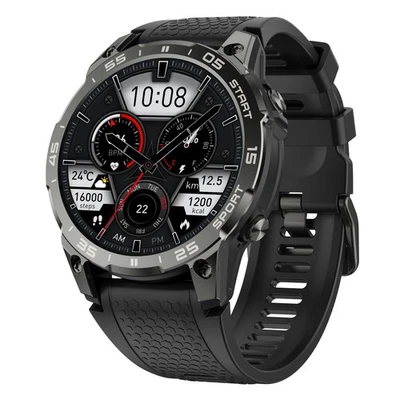 Military AMOLED Smart Watch For Men/Women Bluetooth Call Rugged Fitness Tracker - Image 1 of 4