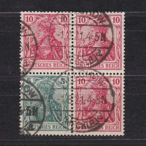 GERMANY 1919, Definitive combination from booklet, Used - Picture 1 of 2