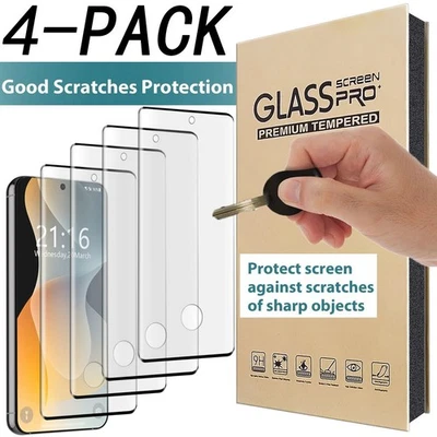 适用于三星 Galaxy 透明光泽钢化玻璃屏幕保护膜 保护壳 — 第 1/4 张图片