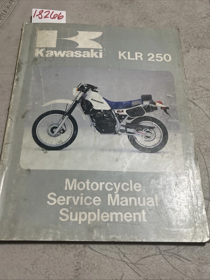 Kawasaki KLR 250 1985 motocicleta manual de servicio suplemento P/N 99924-1051-02 Foto 1 de 4