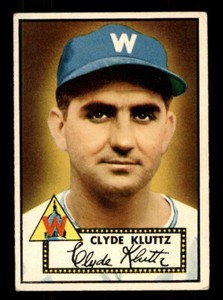 1952 Topps #132 Clyde Kluttz (Small Crease) VG-EX