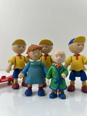Vintage Rare Lot Of 5 Calliou PBS Characters Lot Calliou & Rosie Toys Figures Cover