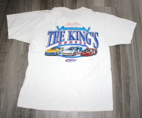 Vintage 90s Nascar Racing Clothing King Richard Petty Shirt Size S-3XL Cover