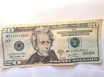 Birthday/Anniversary Note 20 Dollar Bill (MG10041952G)October 04, 1952 - Image 1 of 4