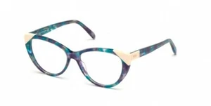 Emilio Pucci EP 5116 092 Blue Green Plastic Cat Eye Eyeglasses Frame 54-15-140 - Picture 1 of 1