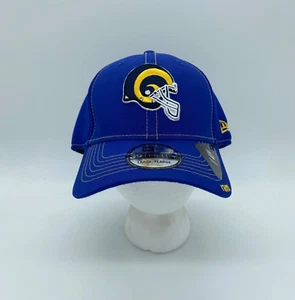 New Era 39Thirty Los Angeles Rams NFL Fitted Hat Cap Solid Blue Size L/XL - Picture 1 of 6