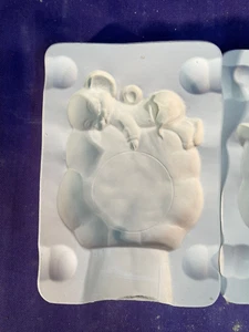 Alberta A-497 Slip Mold Mouse on Cloud Christmas Ornament 3" - Picture 1 of 7