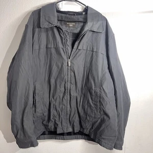 Dockers Iron Grey Men’s Jacket Size XXL Plaid Lined Zip Up Front - Picture 1 of 15
