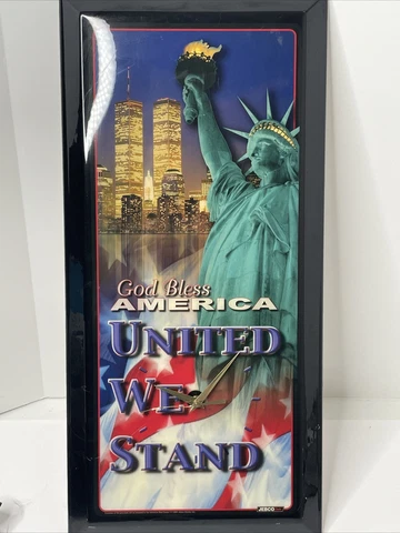 God Bless America United We Stand Jebco Clock Twin Tower Salute Cover