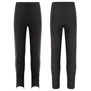 Kids Girls Bottoms Exercise Trousers Performance Leggings Yoga Pants Workout - Picture 1 of 42