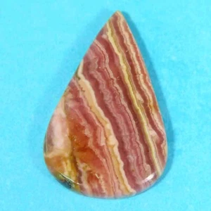 46.50Cts. 100%Natural Unique Red Rhodochrosite Pear Cab 24x40x4mm Top Gemstone - Picture 1 of 5
