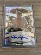 2023 Select Baseball Ivan Rodriguez Select Company Auto Cracked Ice /23- Rangers