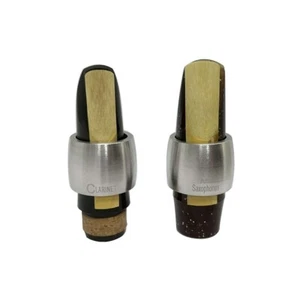 1*Saxophone Mouthpiece Ligature Reed-Clip Clamp Metal-Ring For Alto Sax Clarinet - Picture 1 of 24