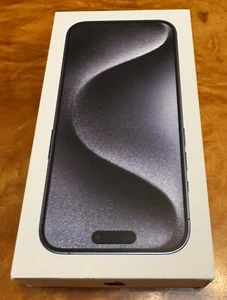 Box only Apple iPhone 15 Pro Blue Titanium 256gb - Empty Box ONLY - Photo 1 sur 3
