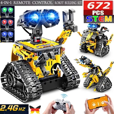 Roboter Kinder Technik Ferngesteuert Bauspielzeug - App & Fernsteuerung 4 in 1 - Bild 1 von 4