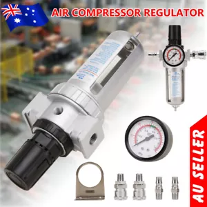1/4" Air Compressor Moisture Filter Water Traps/Filter Regulator Separator Kits - Picture 1 of 12