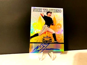 Nick Travieso Auto 2012 Leaf Valiant 02/10 Yellow Gold Rookie Autograph FREESHIP - Picture 1 of 1