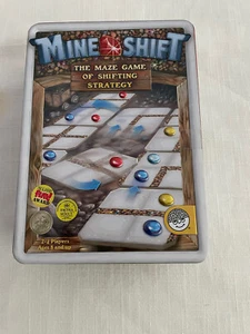 Mine Shift The Maze Game of Shifting Strategy Tin Box Tile Jewels 100% Complete - Picture 1 of 5