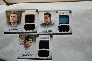 2014 Panini Musician Materials 3 Card Lot - Chase Rice, Joe Diffie & David Nail