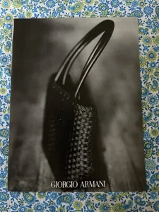 Vintage 1998 Giorgio Armani Print Ad Purse Handbag-Ad Only - Picture 1 of 7