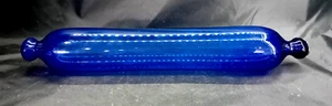Antique Victorian Cobalt Bristol Blue Glass Rolling Pin FREE P&P UK - Picture 1 of 4