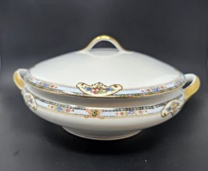 Plato de verduras vintage años 20 Royal Schwarzburg HOPE 7,5" Alemania floral  - Imagen 1 de 9