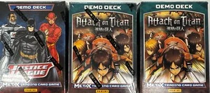Juego de cartas coleccionables MetaX Liga de la Justicia Attack on Titan mazo de demostración. - Imagen 1 de 1