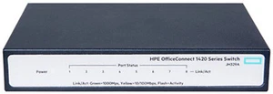 HPE 1420-8G JH329A, 8xGIGABIT RJ45, NO POWER ADAPTER - Zdjęcie 1 z 3