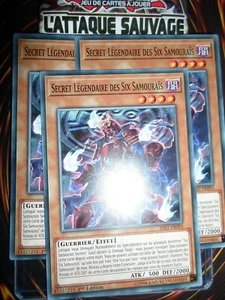 YU-GI-OH! COM SECRET LEGENDAIRE DES SIX SAMOURAÏS PLAYSET (X3) SAST-FR093 FR - Picture 1 of 1