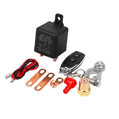 Car Battery Isolator Disconnect Kill Cut Off Master Switch Control Single Remote - Image 1 of 4