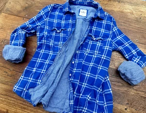 🌳Abercrombie Hollister 🌳🪓 L 🌳🪓Holzfäller🪓Flanell Hemd 🌳🪓🌳Bluse🌳M 38 40 - Bild 1 von 18