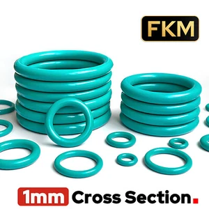 Metric FKM Rubber O-Rings 1mm Cross Section 1mm-30mm ID - O Ring Seals - Picture 1 of 6