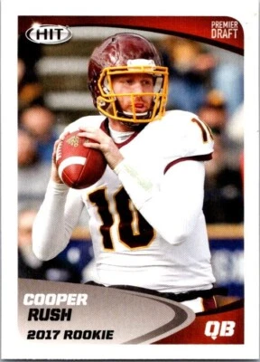 2017 Sage Hit Premier Draft Rookie Cooper Rush #10 Central Michigan Cowboys RC - Image 1 of 2