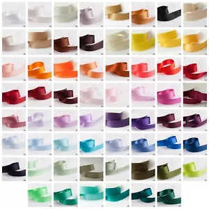 6mm SHINDO SATIN Double Faced Ribbon - Oeko-Tex - Full Reel/Cut Lengths - Picture 1 of 63
